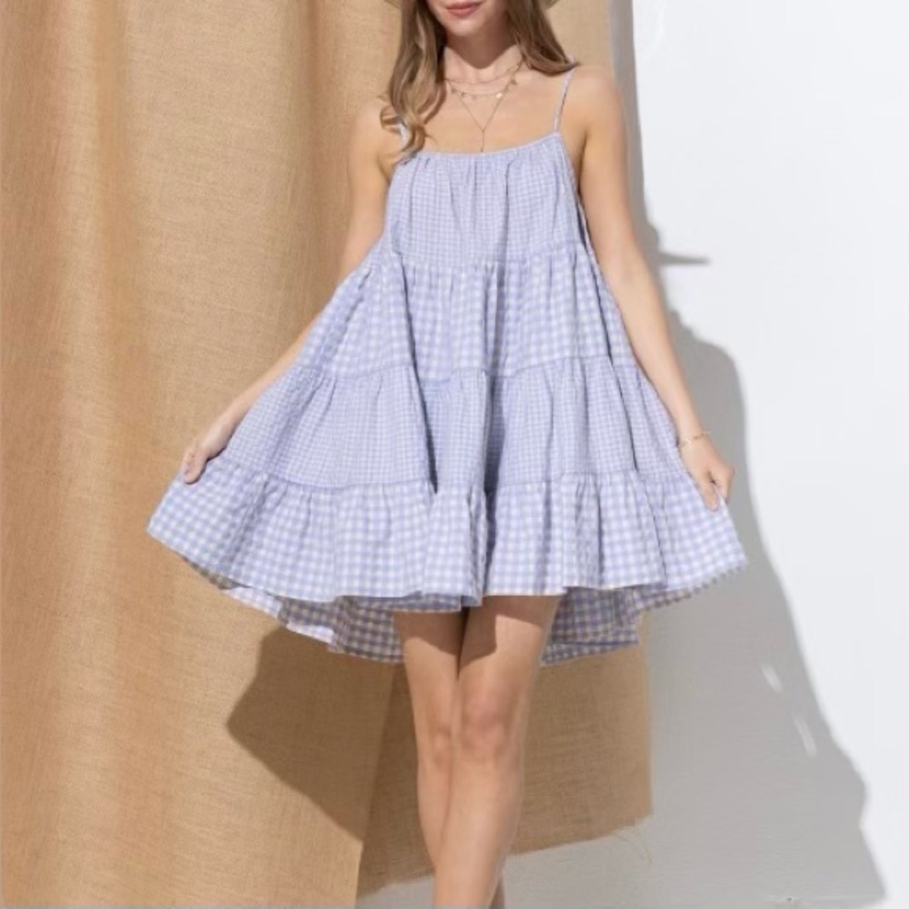 Sizes S M L ☮️ Mini baby doll flowy tunic dress summer beach casual streetwear